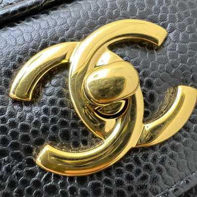 Chanel Jumbo Classic Flap DF in Black Caviar and GHW (Model: A58600)