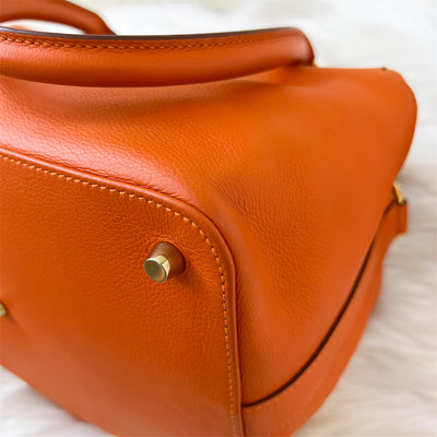 Hermes Toolbox 26 in Orange Evercolor Leather GHW