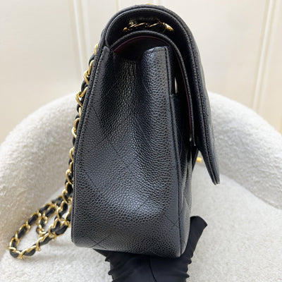 Chanel Jumbo Classic Flap DF in Black Caviar and GHW (Model: A58600)