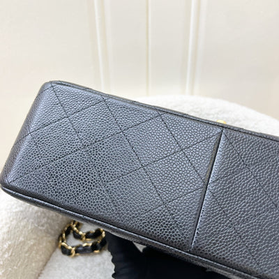 Chanel Jumbo Classic Flap DF in Black Caviar and GHW (Model: A58600)