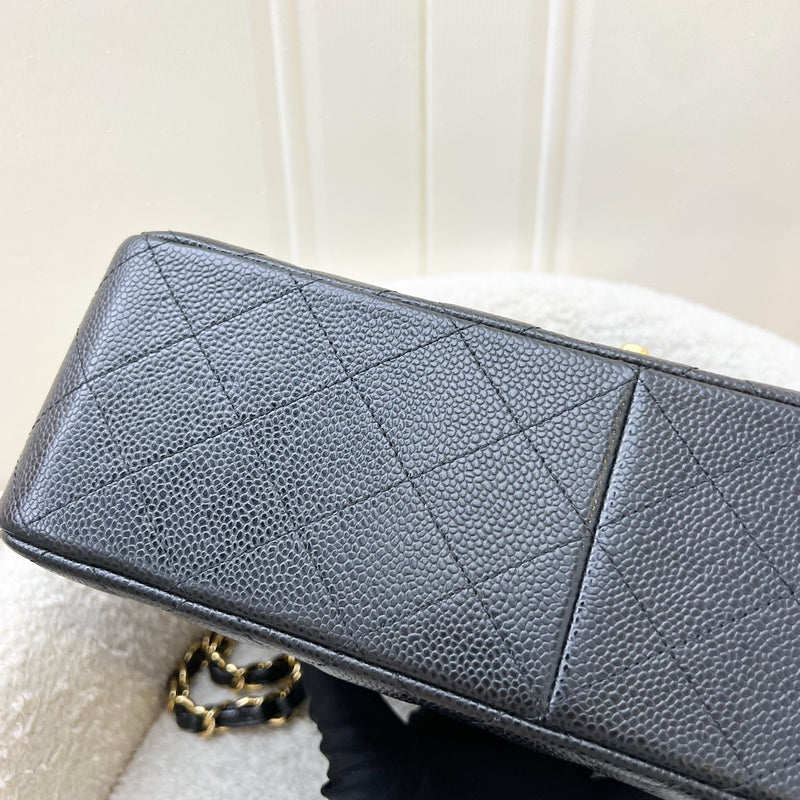 Chanel Jumbo Classic Flap DF in Black Caviar and GHW (Model: A58600)