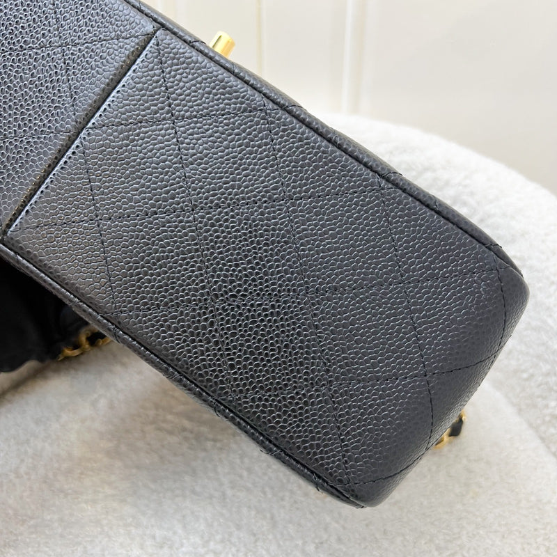 Chanel Jumbo Classic Flap DF in Black Caviar and GHW (Model: A58600)
