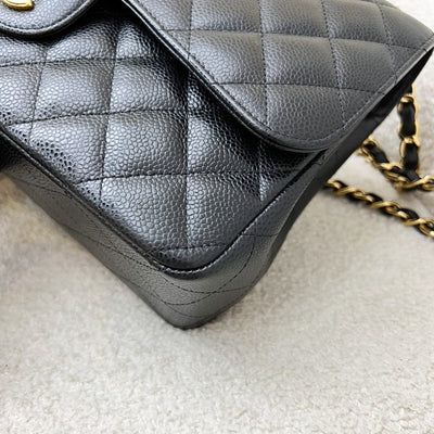 Chanel Jumbo Classic Flap DF in Black Caviar and GHW (Model: A58600)