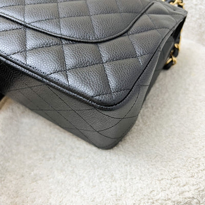 Chanel Jumbo Classic Flap DF in Black Caviar and GHW (Model: A58600)