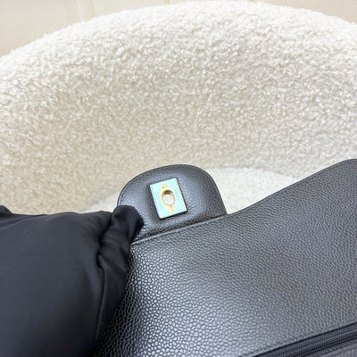 Chanel Jumbo Classic Flap DF in Black Caviar and GHW (Model: A58600)