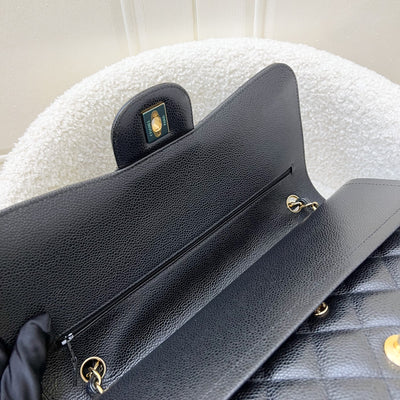 Chanel Jumbo Classic Flap DF in Black Caviar and GHW (Model: A58600)
