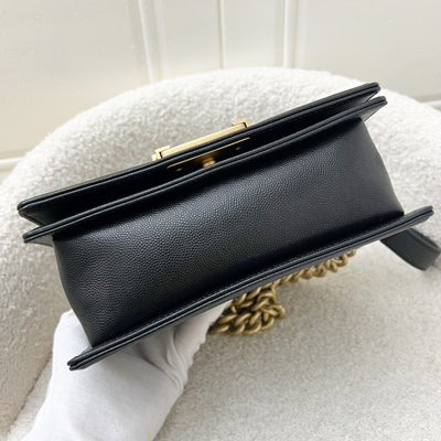 Chanel Small 20cm Boy Flap in Black Caviar and AGHW