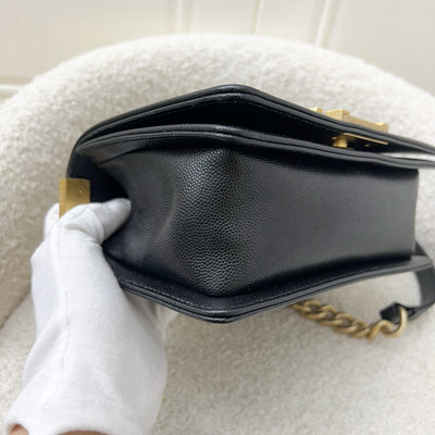 Chanel Small 20cm Boy Flap in Black Caviar and AGHW