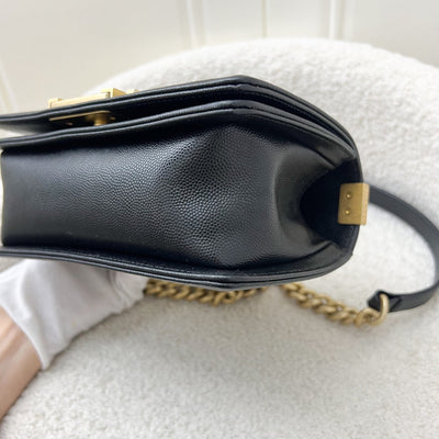 Chanel Small 20cm Boy Flap in Black Caviar and AGHW