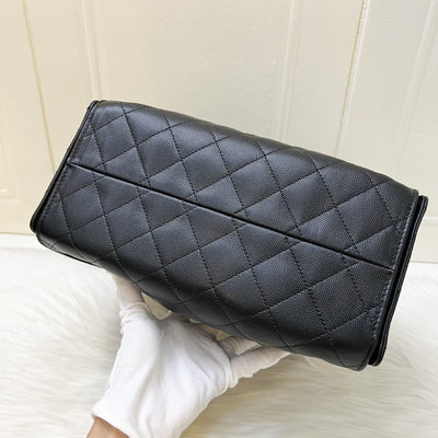 Chanel 25 Small Hobo Bag in Black Caviar and AGHW (Model: AS5293)