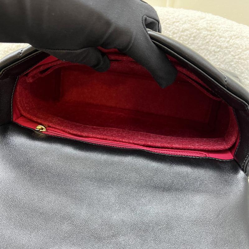 Chanel 19 Small Flap in Black Lambskin and 3-tone HW