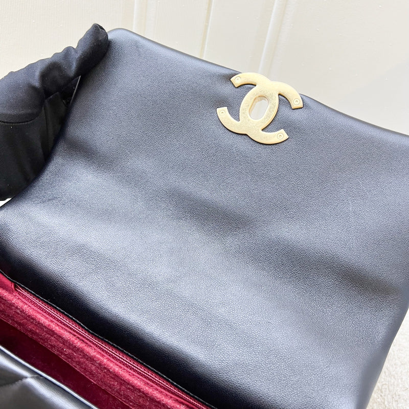 Chanel 19 Small Flap in Black Lambskin and 3-tone HW