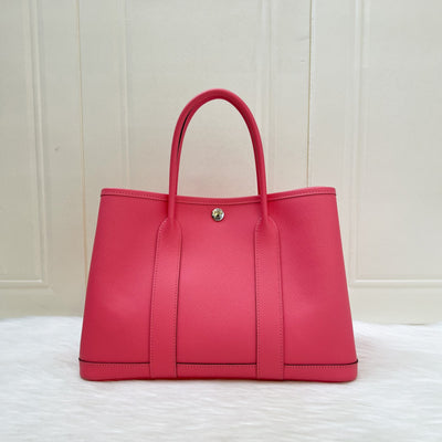 Hermes Garden Party 30 in Rose Azalee Epsom Leather and PHW