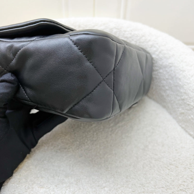 Chanel 19 Small Flap in Black Lambskin and 3-tone HW