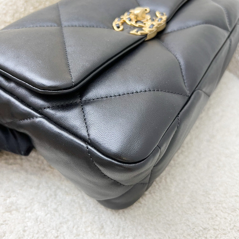 Chanel 19 Small Flap in Black Lambskin and 3-tone HW