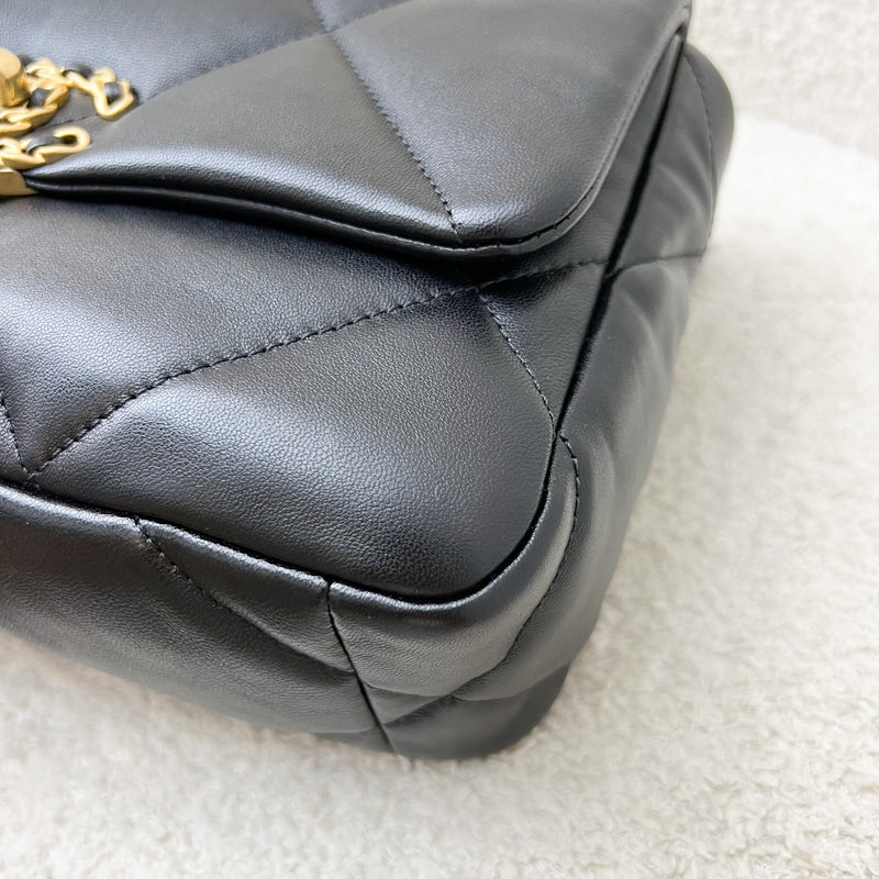 Chanel 19 Small Flap in Black Lambskin and 3-tone HW