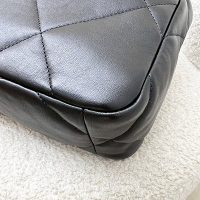 Chanel 19 Small Flap in Black Lambskin and 3-tone HW