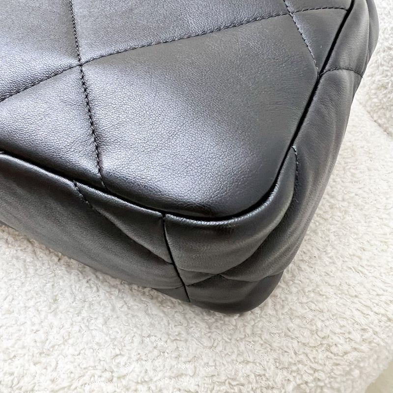 Chanel 19 Small Flap in Black Lambskin and 3-tone HW