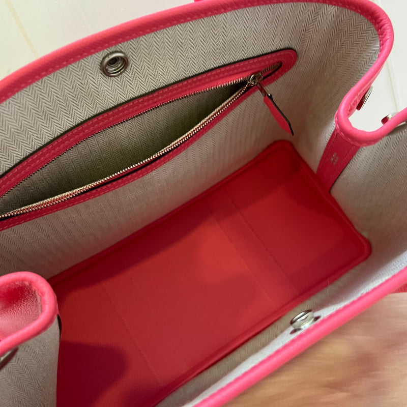 Hermes Garden Party 30 in Rose Azalee Epsom Leather and PHW