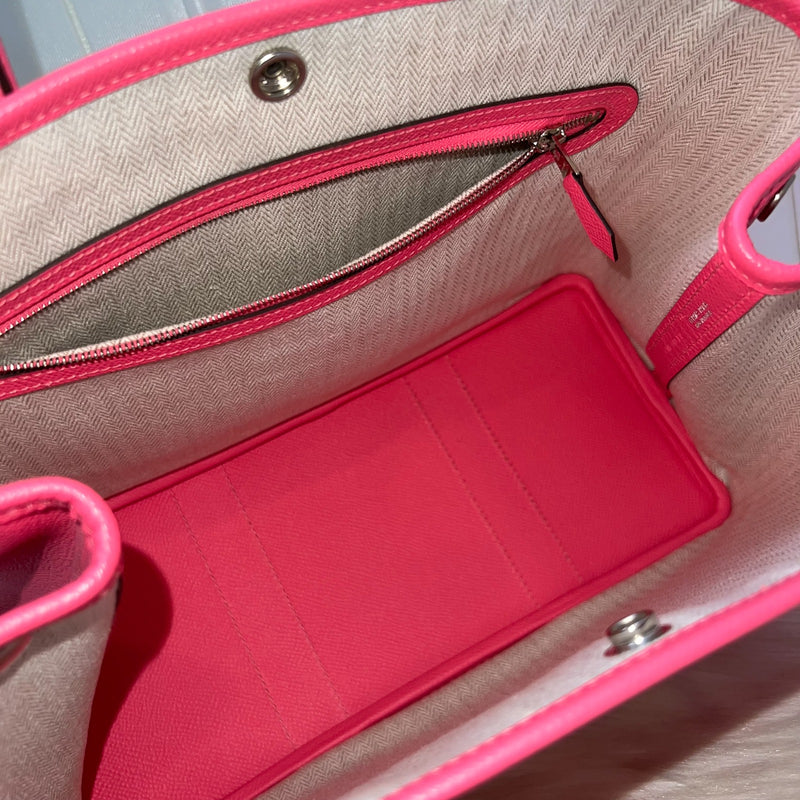 Hermes Garden Party 30 in Rose Azalee Epsom Leather and PHW