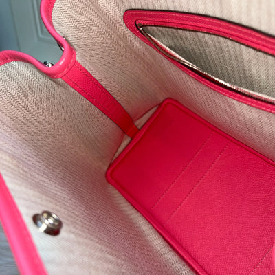 Hermes Garden Party 30 in Rose Azalee Epsom Leather and PHW