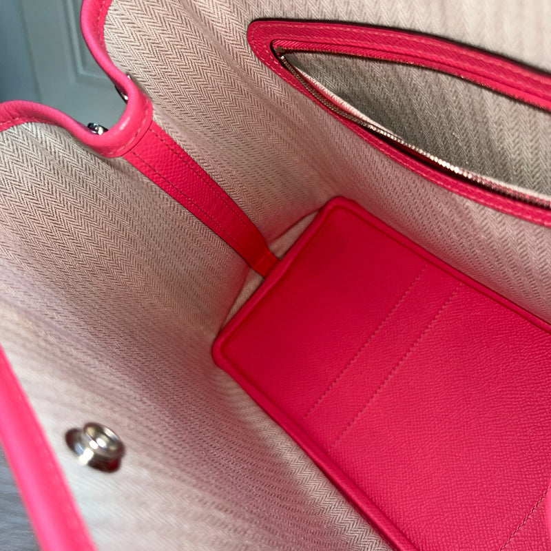 Hermes Garden Party 30 in Rose Azalee Epsom Leather and PHW