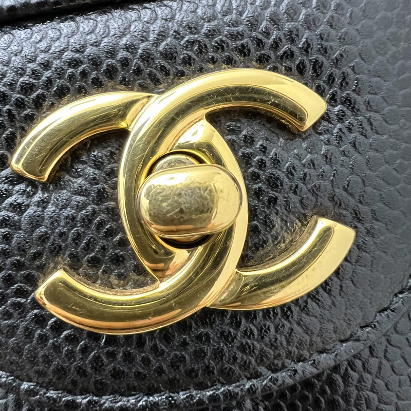 Chanel Jumbo Classic Flap DF in Black Caviar and GHW