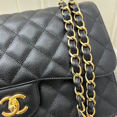 Chanel Jumbo Classic Flap DF in Black Caviar and GHW