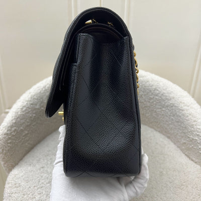 Chanel Jumbo Classic Flap DF in Black Caviar and GHW