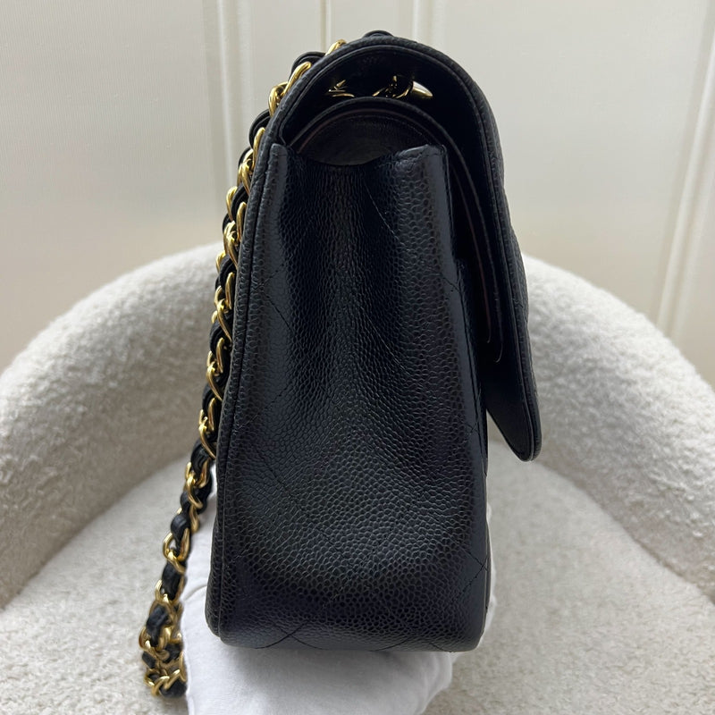 Chanel Jumbo Classic Flap DF in Black Caviar and GHW