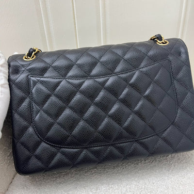 Chanel Jumbo Classic Flap DF in Black Caviar and GHW