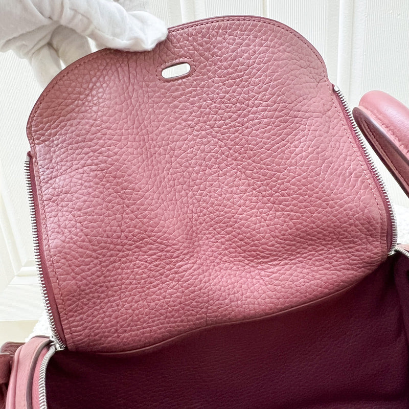 Hermes Lindy 26 in Bois De Rose Clemence Leather and PHW