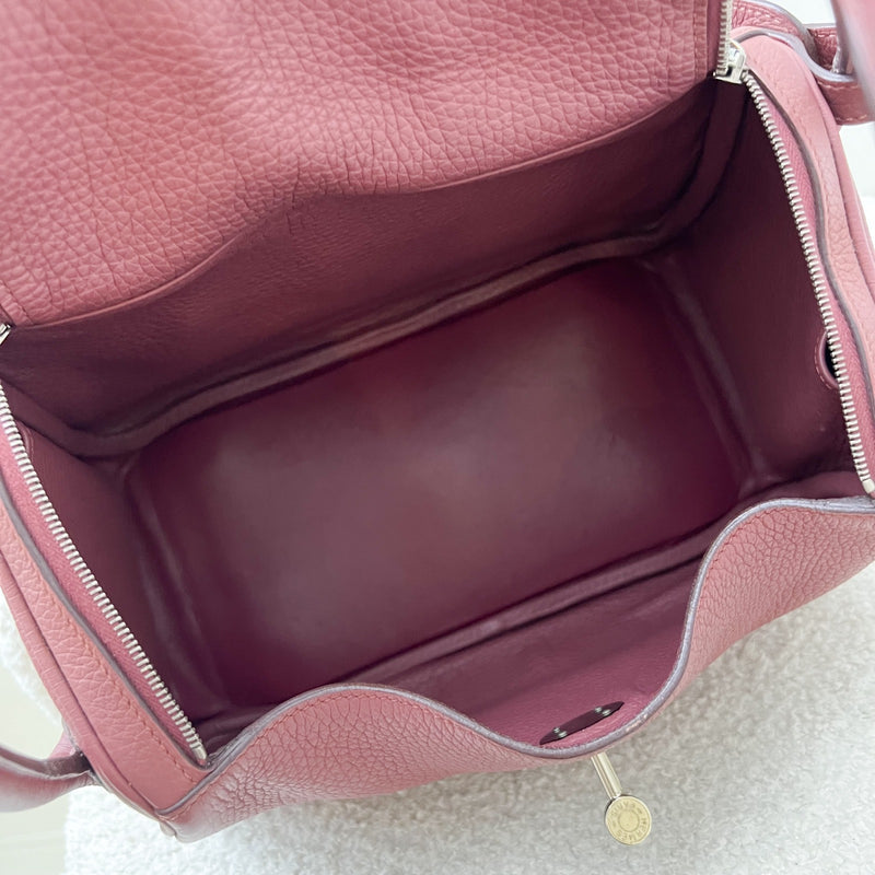 Hermes Lindy 26 in Bois De Rose Clemence Leather and PHW