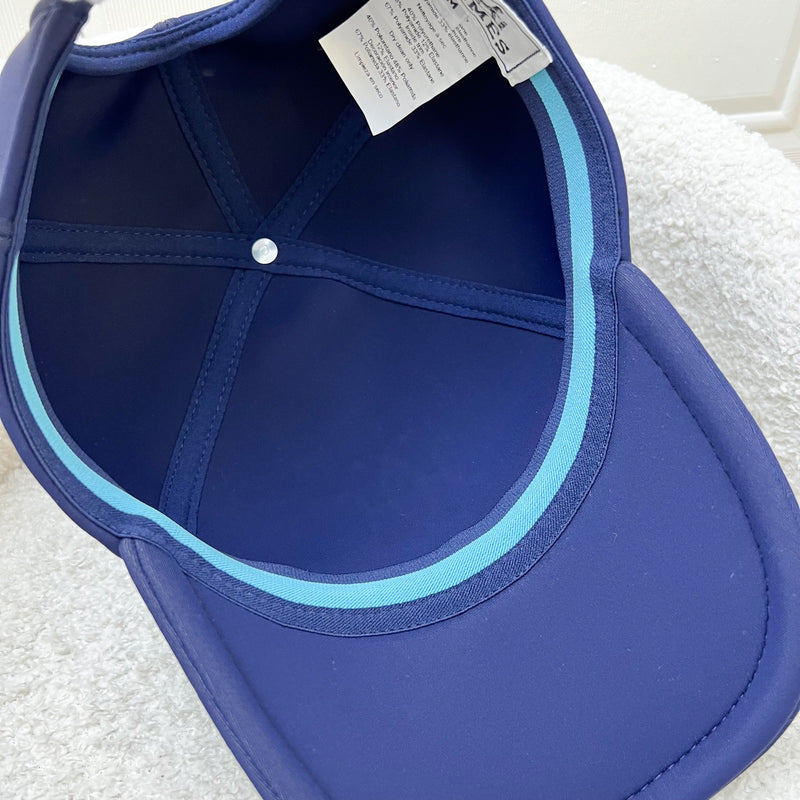 Hermes Casquette Femme Atlantic Cap in Marine Neoprene Chapeaux Size M