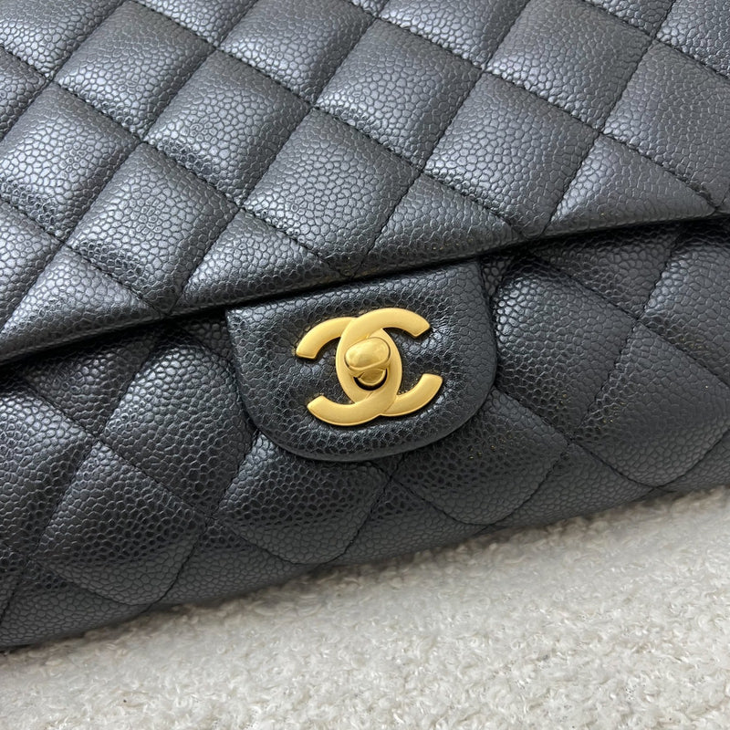 Chanel Timeless Clutch with Chain in Black Caviar and AGHW