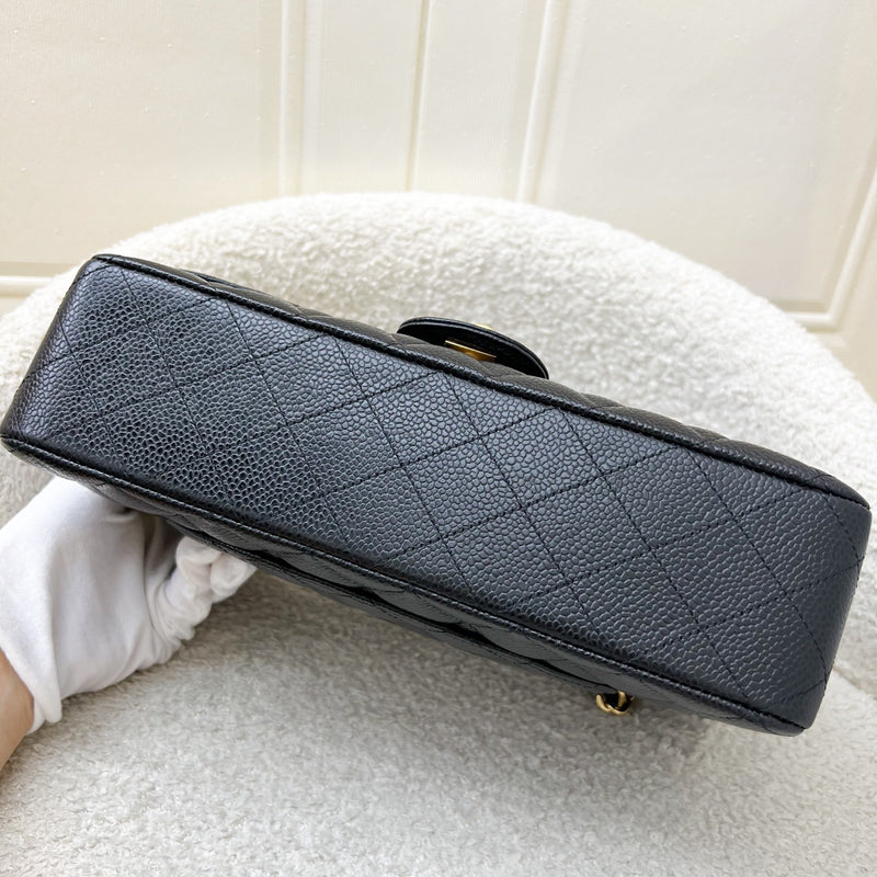 Chanel Medium Classic Flap CF in Black Caviar and GHW
