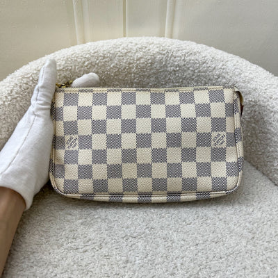 LV Pochette Accessoires (Older Version) in Damier Azur Canvas and GHW