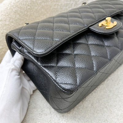 Chanel Medium Classic Flap CF in Black Caviar and GHW