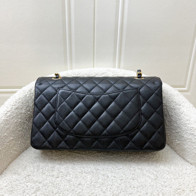Chanel Medium Classic Flap CF in Black Caviar and GHW