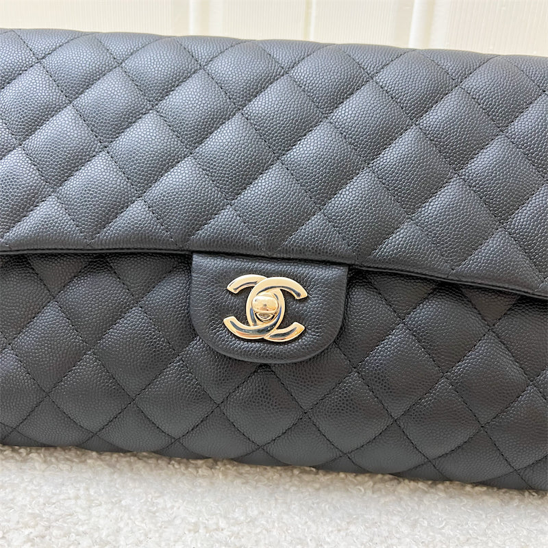 Chanel Timeless Clutch in Black Caviar and LGHW