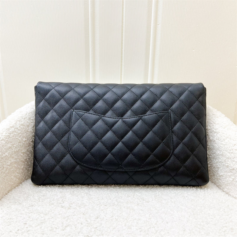 Chanel Timeless Clutch in Black Caviar and LGHW