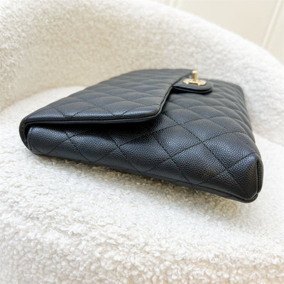 Chanel Timeless Clutch in Black Caviar and LGHW