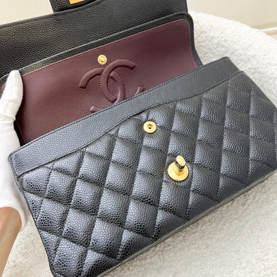 Chanel Medium Classic Flap CF in Black Caviar and GHW