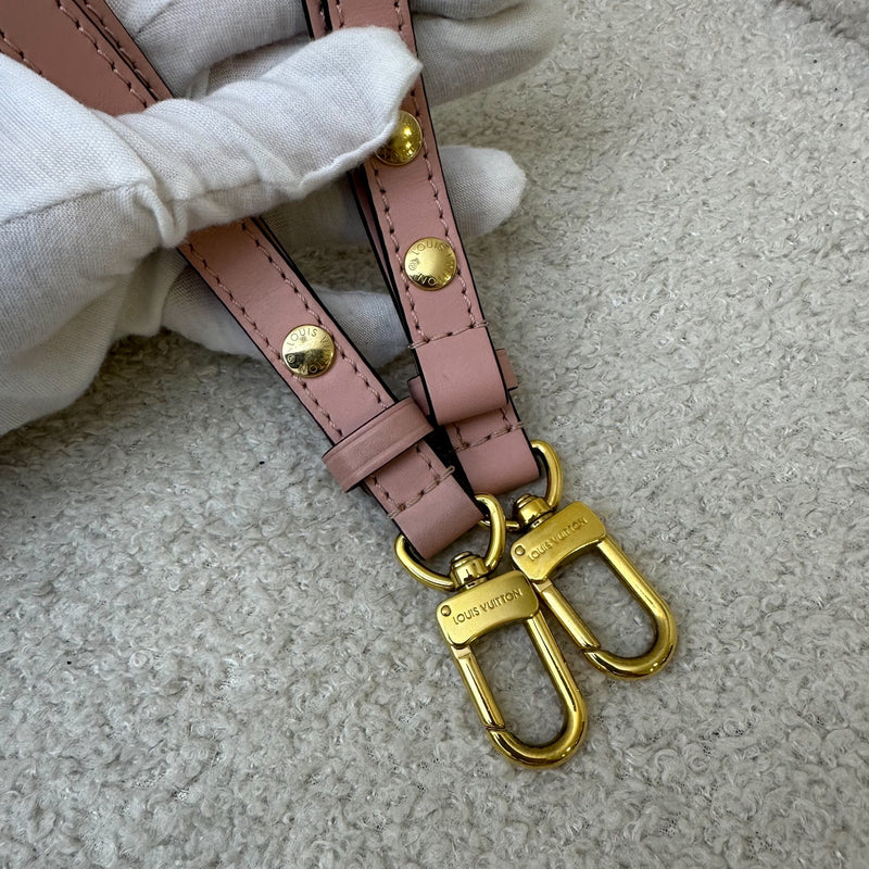 LV Neonoe MM in Monogram Canvas, Pink Strap and GHW