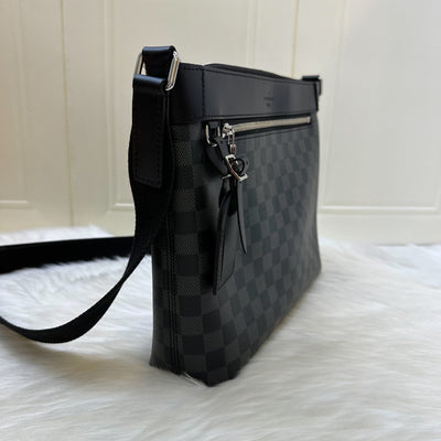 LV Mick PM Men's Shoulder Bag in Black Damier Graphite SHW