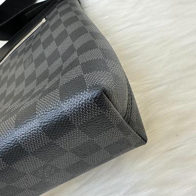 LV Mick PM Men's Shoulder Bag in Black Damier Graphite SHW