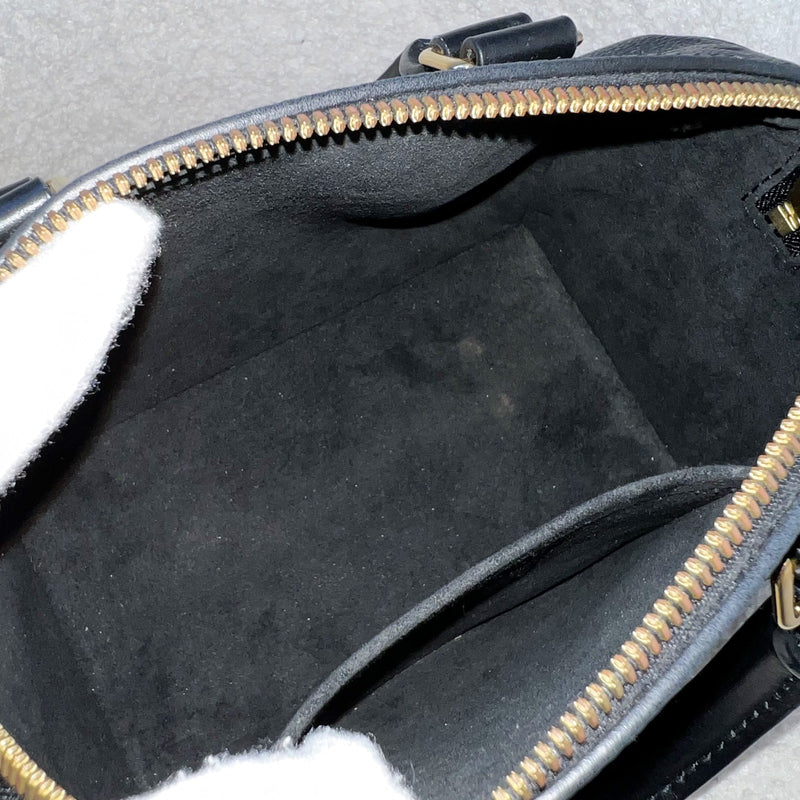 LV Speedy Bandouliere 20 in Black Giant Monogram Empreinte Leather and GHW