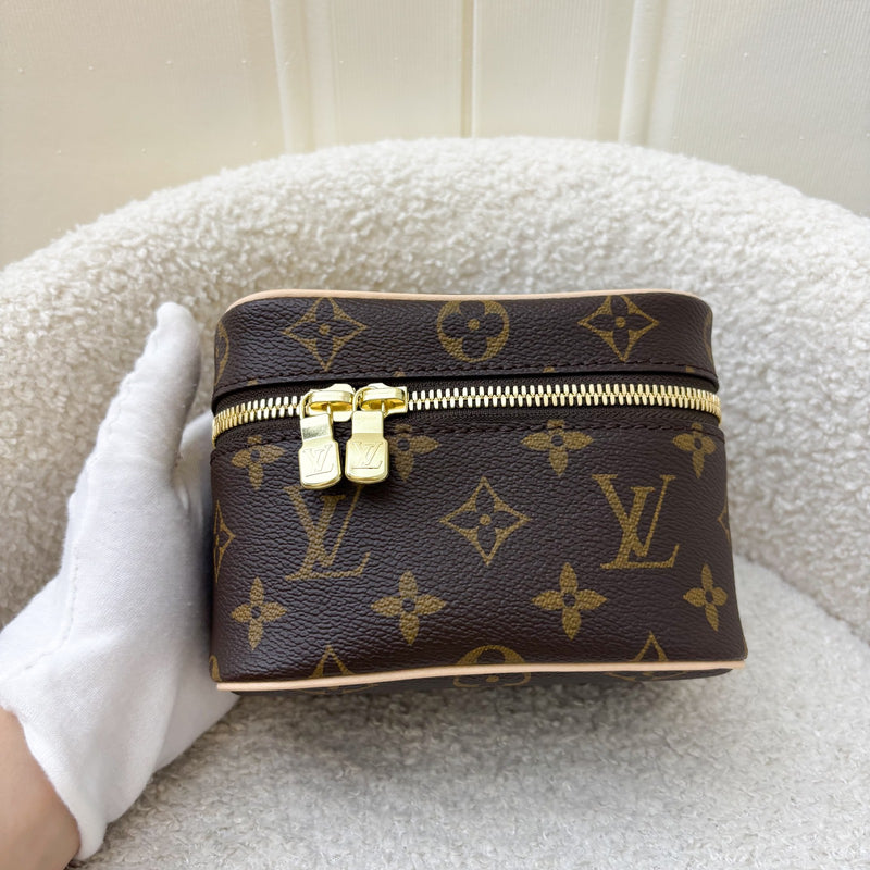 LV Nano Nice in Monogram Canvas and GHW