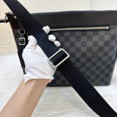 LV Mick PM Men's Shoulder Bag in Black Damier Graphite SHW