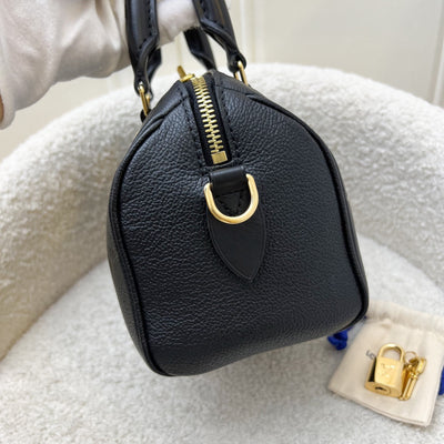 LV Speedy Bandouliere 20 in Black Giant Monogram Empreinte Leather and GHW